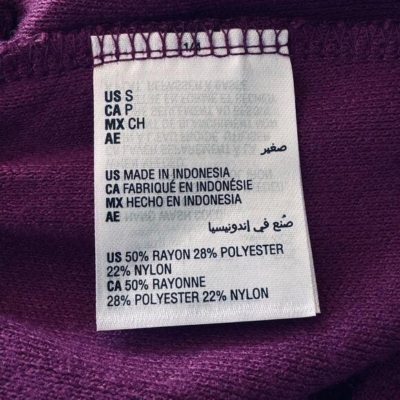 INC Small Flare Knit Sweater Pants Pockets Stretch Autumn Berry Magenta New - Picture 7 of 8